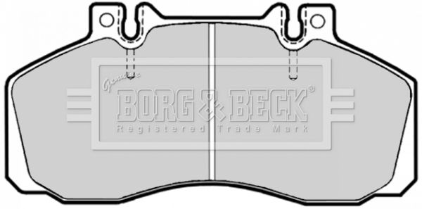 BORG & BECK Комплект тормозных колодок, дисковый тормоз BBP1636